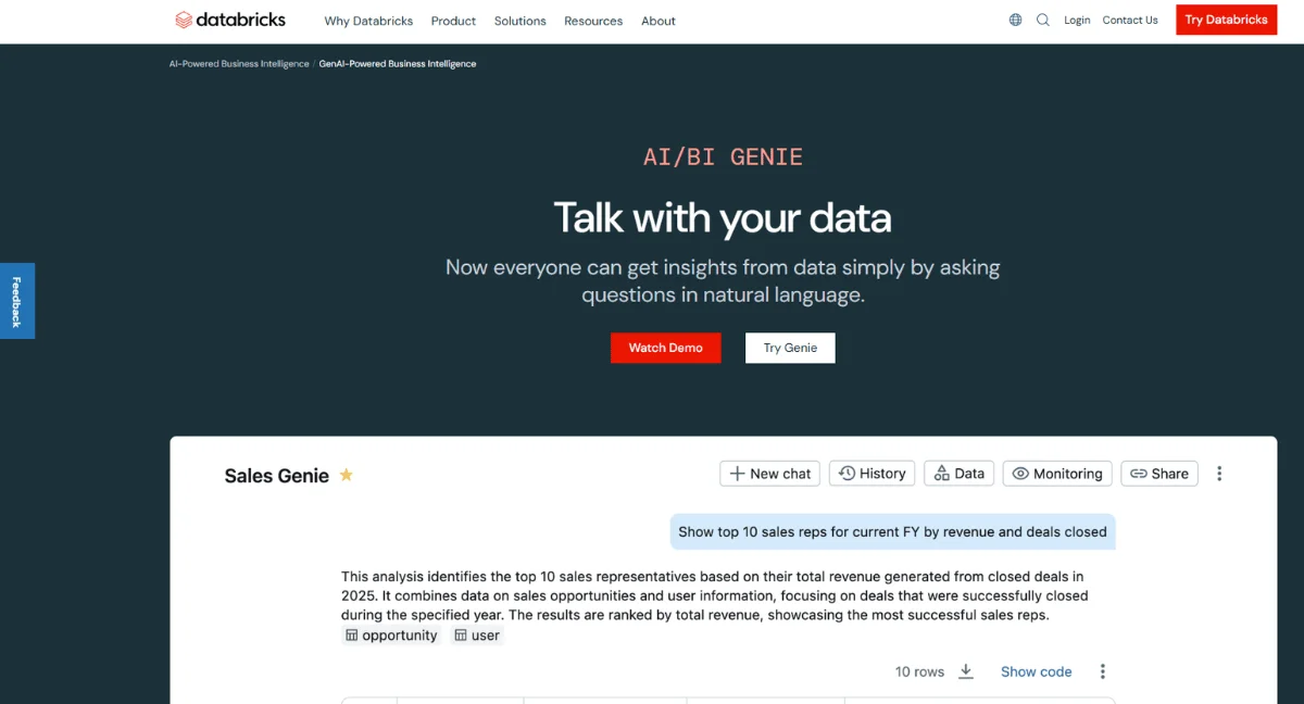 Databricks Genie AI