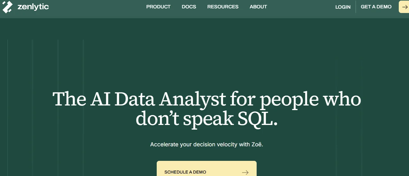 Zenlytic Homepage